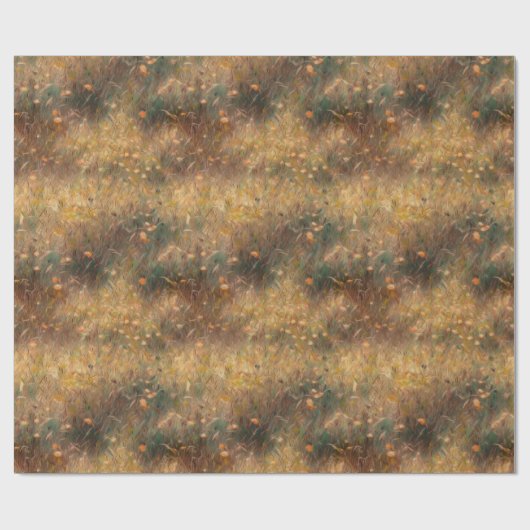 Autumn kleuren, bloem, natuurgebied cadeaupapier (Vlak)