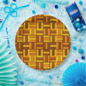 Autumn kleuren, van keramisch uitziend getild patr papieren bordje (Feest)