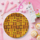 Autumn kleuren, van keramisch uitziend getild patr papieren bordje (Feest)