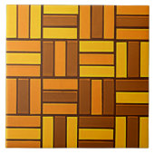 Autumn kleuren, van keramisch uitziend getild patr tegeltje (Voorkant)