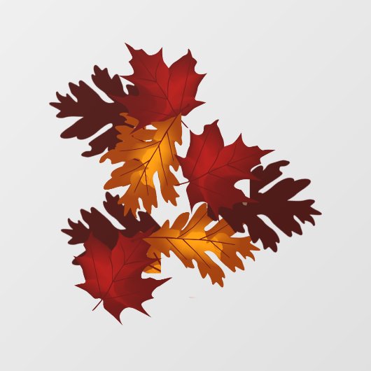 Autumn laat 2 vinylvensterkoeling achter raamsticker (Vel)