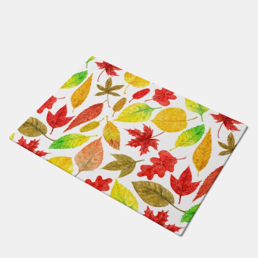 Autumn laat waterverf wit deurmat (Schuin)