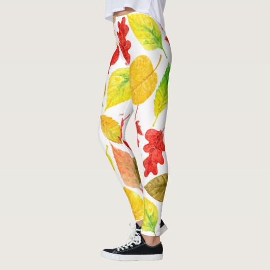 Autumn laat waterverf wit leggings (Links)