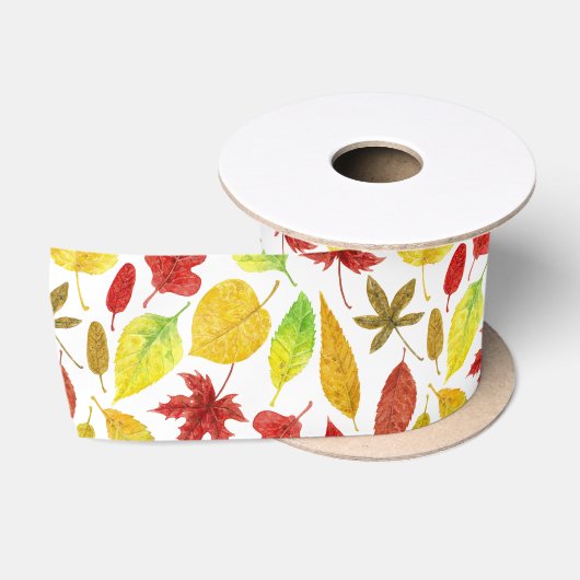Autumn laat waterverf wit satijnen lint (Spoel)