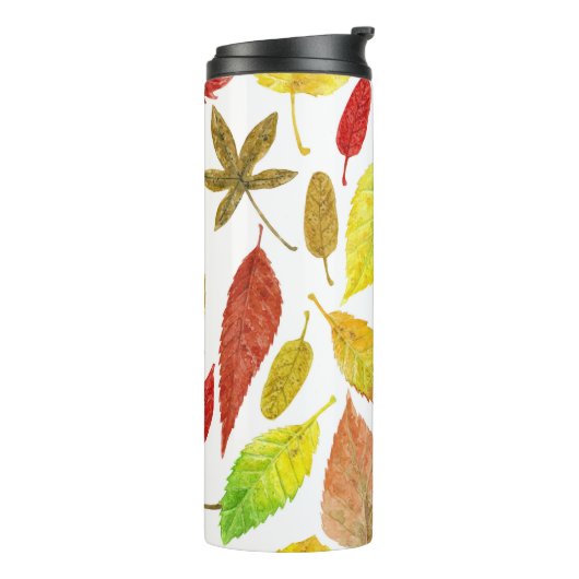 Autumn laat waterverf wit thermosbeker (Gedraaid links)