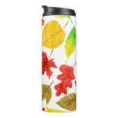 Autumn laat waterverf wit thermosbeker (Geroteerd rechts)