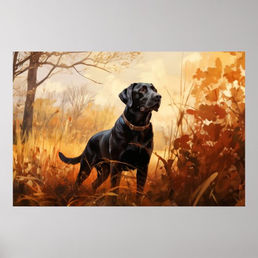 Autumn Labrador Poster (Voorkant)