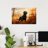 Autumn Labrador Poster (Thuiskantoor)