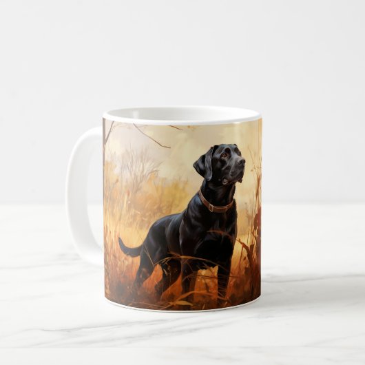 Autumn Labrador retriever Koffiemok (Voorkant links)
