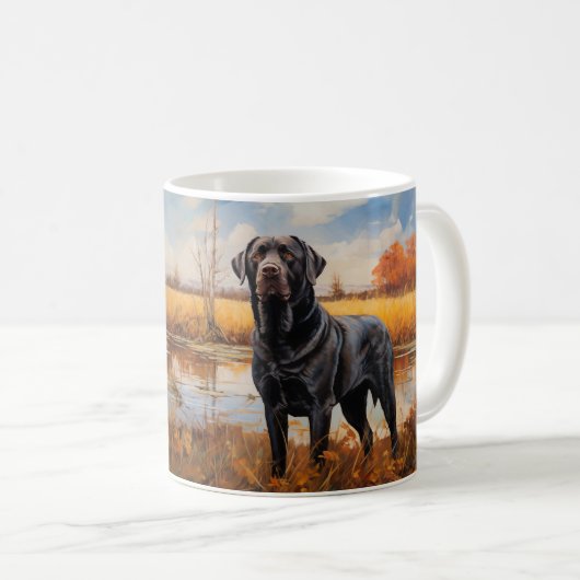 Autumn Labrador retriever Koffiemok (Voorkant rechts)