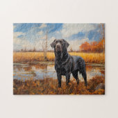 Autumn Labrador retriever Legpuzzel (Horizontaal)
