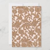 Autumn Lace Script Faith Hope & Love Wedding Kaart (Achterkant)