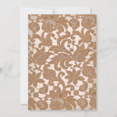 Autumn Lace Script Reply RSVP Enclosure Card Kaart (Achterkant)