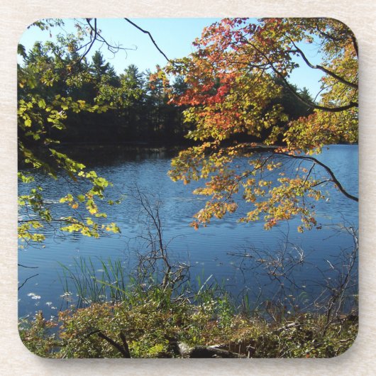 Autumn Lake Bier Onderzetter (Voorkant)