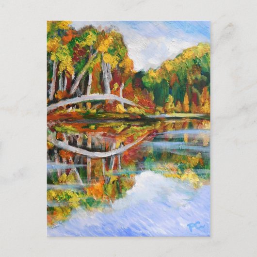 Autumn Lake Briefkaart (Voorkant)