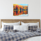 Autumn Lake Canvas Afdruk (Insitu (Slaapkamer))