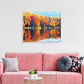 Autumn Lake Canvas Afdruk (Insitu (Woonkamer))