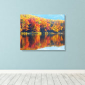 Autumn Lake Canvas Afdruk (Insitu (Houten vloer))
