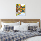 Autumn Lake Canvas Afdruk (Insitu (Slaapkamer))