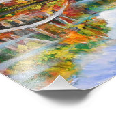 Autumn Lake Foto Afdruk (Hoek)