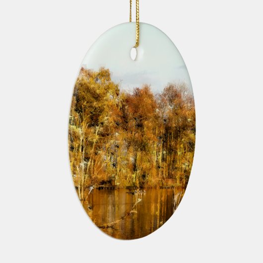 AUTUMN LAKE KERAMISCH ORNAMENT (Rechts)