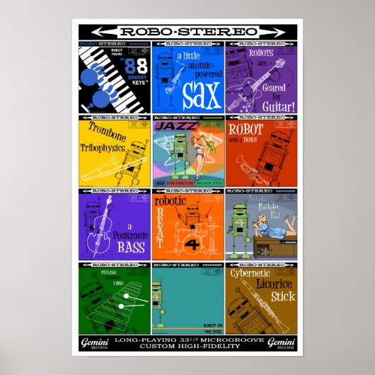 Autumn Lake ROBO-STEREO Recod Album Poster (Voorkant)