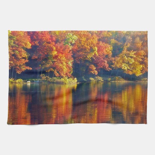 Autumn Lake Theedoek (Horizontaal)