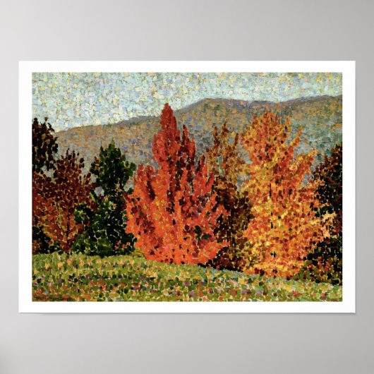 Autumn Landscape, c.1903 (olie op canvas) Poster (Voorkant)