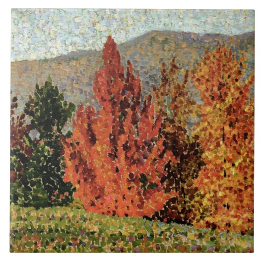 Autumn Landscape, c.1903 (olie op canvas) Tegeltje (Voorkant)