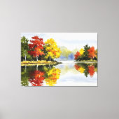 Autumn landscape canvas afdruk (Voorkant)