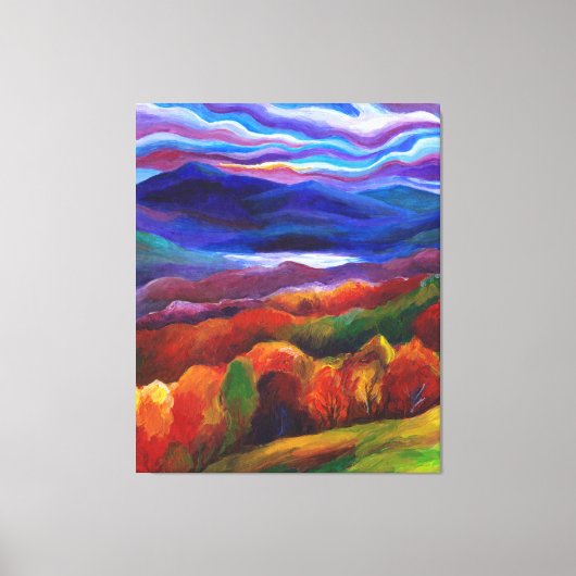 Autumn Landscape Fantasy Wall Art Canvas Afdruk (Voorkant)