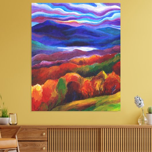 Autumn Landscape Fantasy Wall Art Canvas Afdruk (Insitu (Woonkamer))