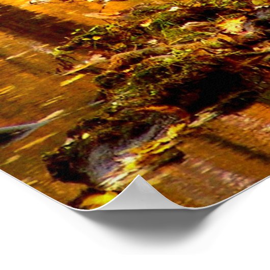 Autumn Landscape Forest Photo Natuur Wall Poster (Hoek)