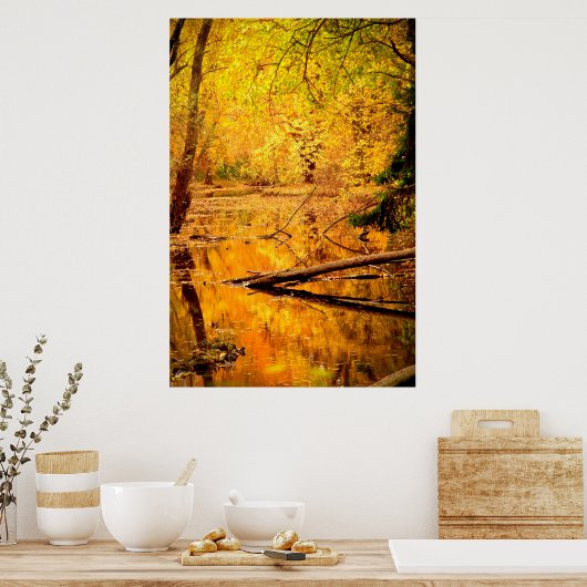 Autumn Landscape Forest Photo Natuur Wall Poster (Keuken)