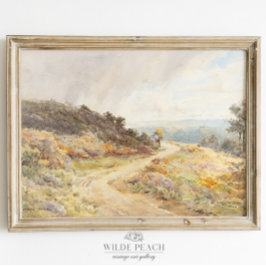Autumn Landscape Herfst Trees schilderij Poster