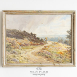 Autumn Landscape Herfst Trees  schilderij Poster