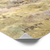 Autumn Landscape Herfst Trees schilderij Poster (Hoek)