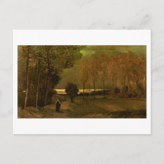 Autumn Landscape in Dusk, Vincent van Gogh Briefkaart (Voorkant)