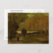 Autumn Landscape in Dusk, Vincent van Gogh Briefkaart (Voorkant / Achterkant)