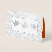 Autumn Landscape Luxury Thanksgiving Real Folie Kaarten (Voorkant)