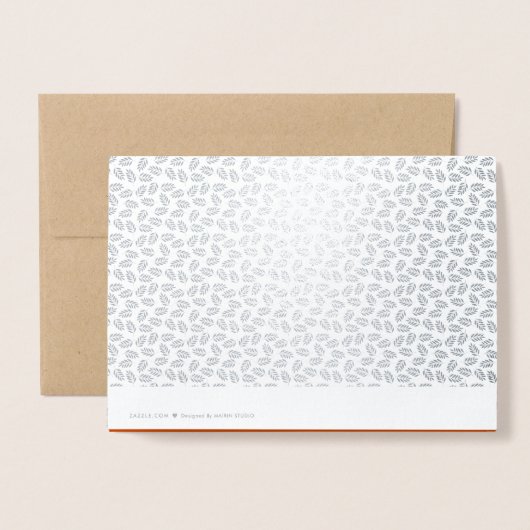 Autumn Landscape Luxury Thanksgiving Real Folie Kaarten (Met envelop)