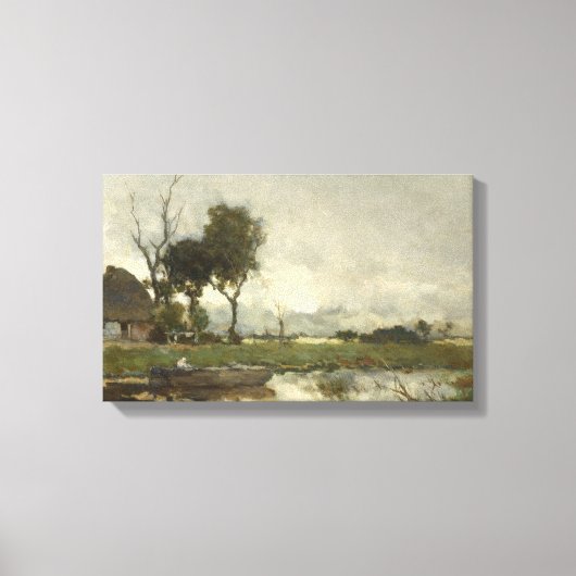 Autumn Landscape ( Nederlandse kunst) (Nederland) Canvas Afdruk (Voorkant)