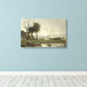 Autumn Landscape ( Nederlandse kunst) (Nederland) Canvas Afdruk (Insitu (Houten vloer))