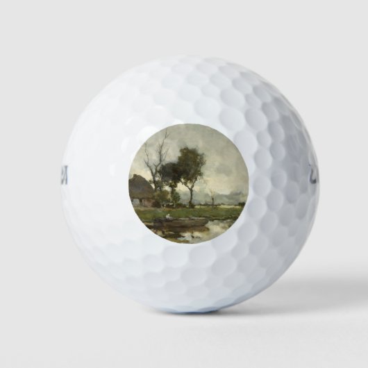 Autumn Landscape ( Nederlandse kunst) (Nederland) Golfballen (Voorkant)