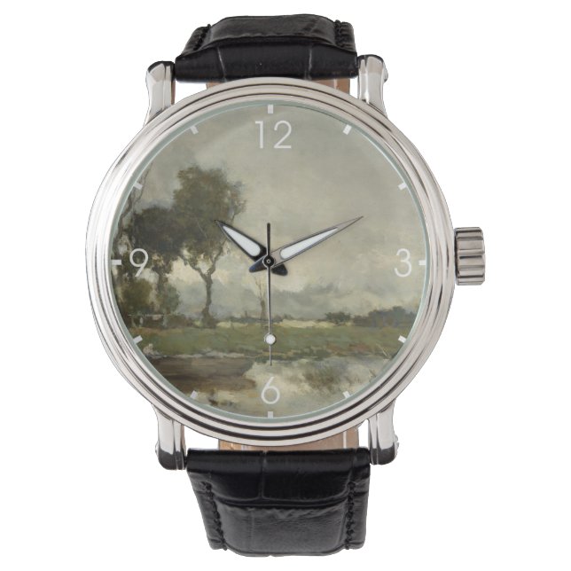 Autumn Landscape ( Nederlandse kunst) (Nederland) Horloge (Voorkant)