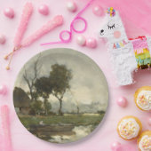 Autumn Landscape ( Nederlandse kunst) (Nederland) Papieren Bordje (Feest)