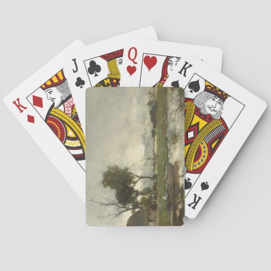 Autumn Landscape ( Nederlandse kunst) (Nederland) Pokerkaarten (Achterkant)