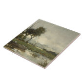 Autumn Landscape ( Nederlandse kunst) (Nederland) Tegeltje (Zijkant)