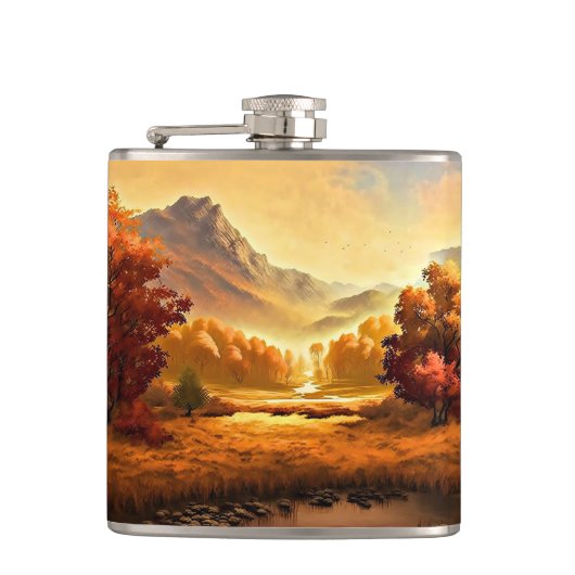 Autumn Landscape Painting-68754 Heupfles (Voorkant)