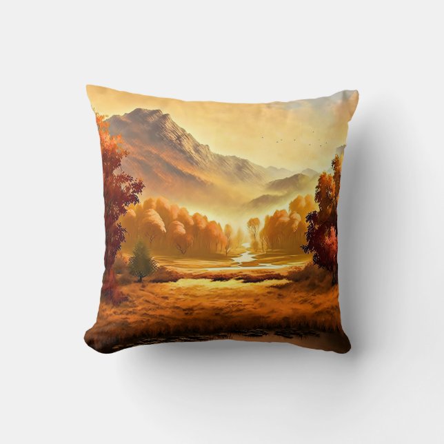 Autumn Landscape Painting-68754 Kussen (Voorkant)